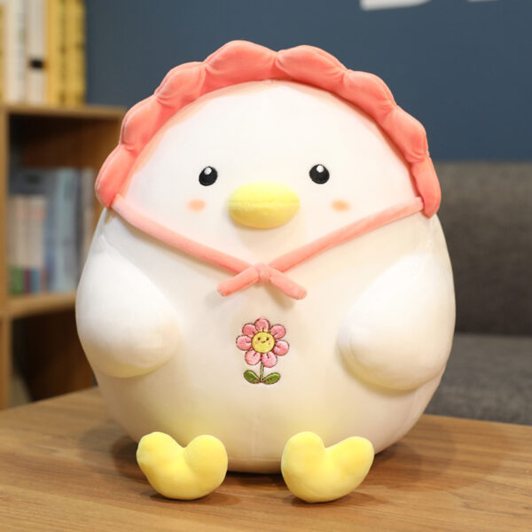 Animal Little White Chicken Pillow Dinosaur Doll Plush Toy