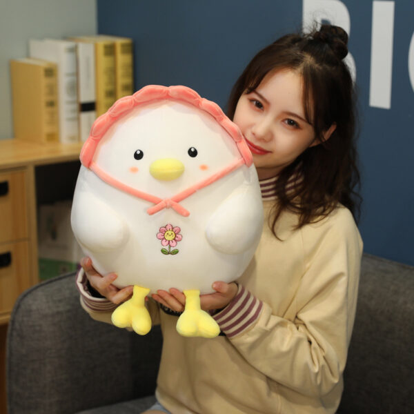 Animal Little White Chicken Pillow Dinosaur Doll Plush Toy - Image 3