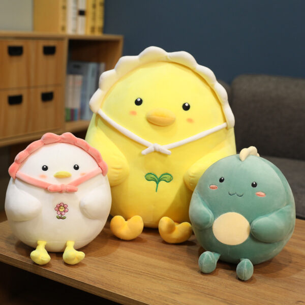 Animal Little White Chicken Pillow Dinosaur Doll Plush Toy - Image 7