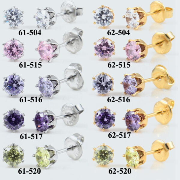 Disposable Low Pain Ear Piercing Gun Tool Ear Piercing Gun Built-in 316 Titanium Steel Crown Stud Earring - Image 2