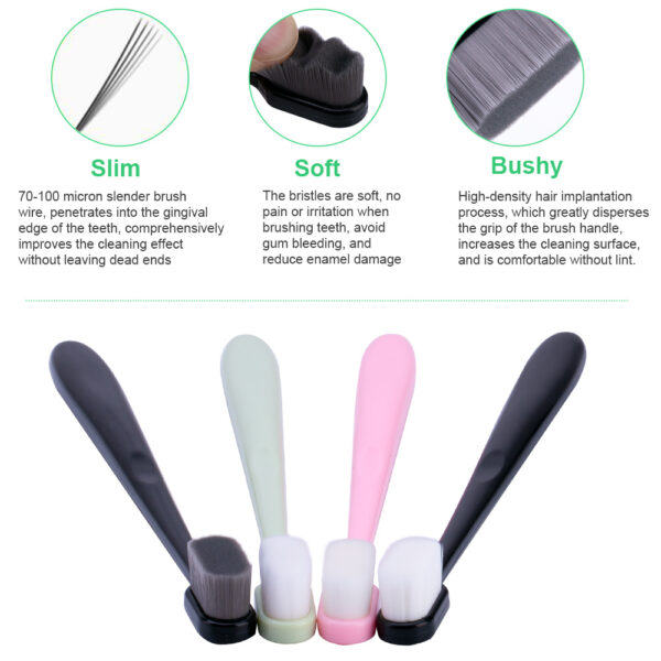 Ultra-fine Toothbrush Super Soft Bristle Deep Cleaning Brush Portable For Oral Care Tools Teeth Care Oral Cleaning Travel - Image 4