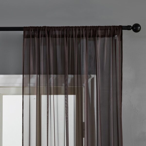 Modern And Simple Pure Color Cotton And Linen Window Screen - Image 6