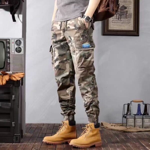 Camouflage Cargo Pants Men's Trousers With Pockets Fashion Casual Loose Tapered Pants - Image 6